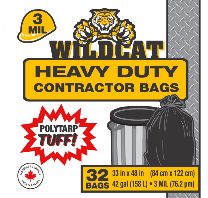 Wildcat Contractor Garbage Bags